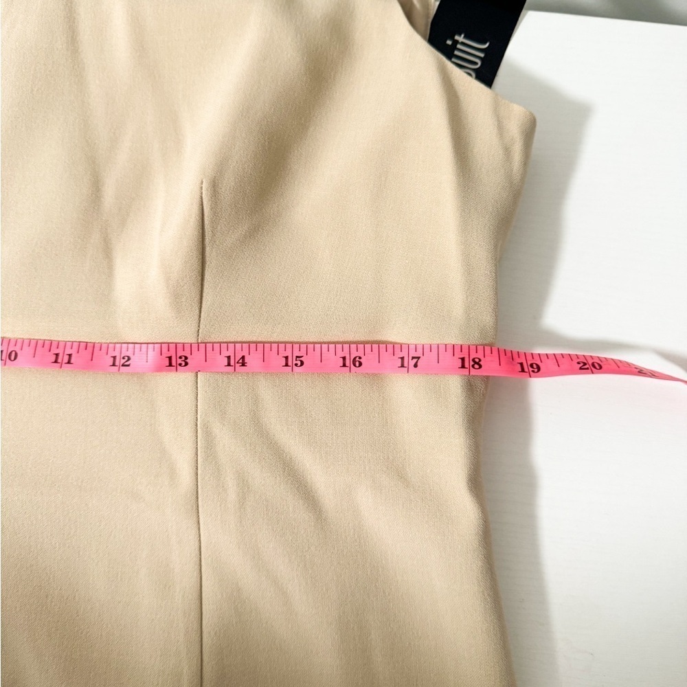 NWT Le Suit Sheath Dress | Open Front Jacket | 2 Piece Set | Size 14 plus | Tan - Picture 13 of 16